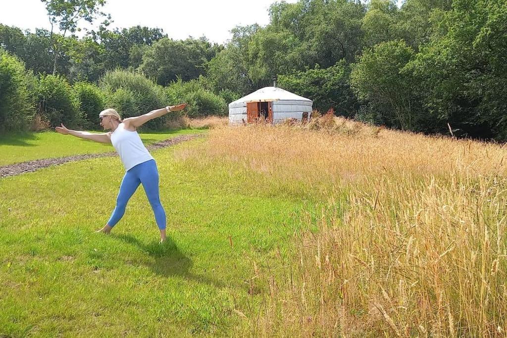 Gilfach Gower Farm Luxury Yurt With Hot Tub Hotel Ammanford Eksteriør billede