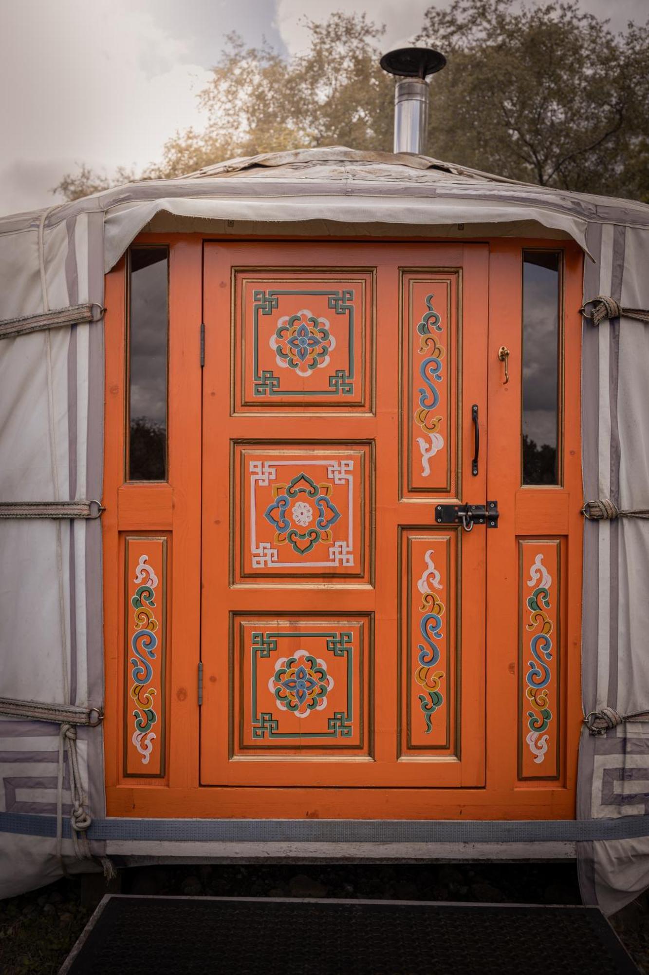 Gilfach Gower Farm Luxury Yurt With Hot Tub Hotel Ammanford Eksteriør billede
